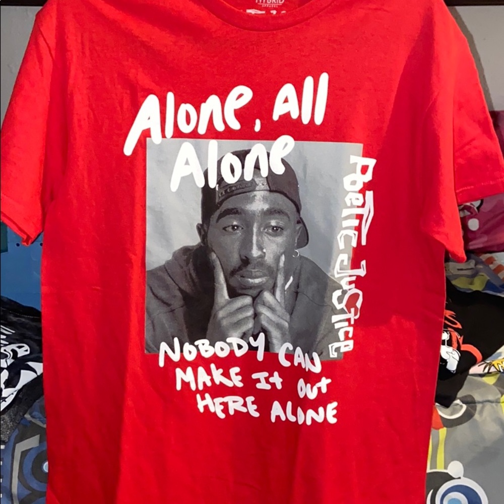 Poetic justice Tupac T-shirts